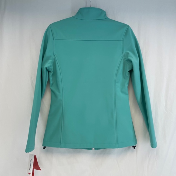 New Balance Fleece Lined Zip Jacket Teal Water Wind Resistant Women’s Small NEW - Picture 13 of 16